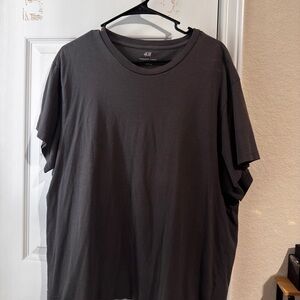 H&M Men's Charcoal Short Sleeve Tee
